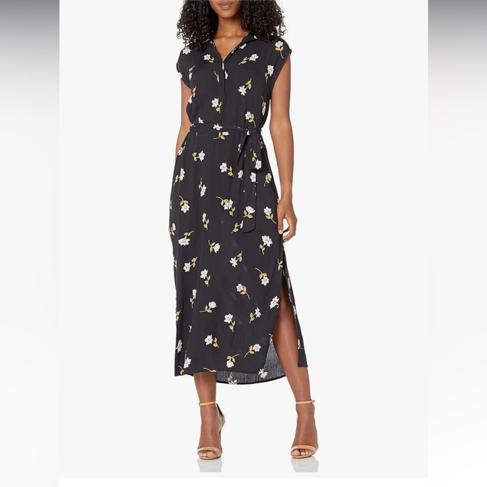 Billabong Women's Lovely Ways Button Front Midi Dress